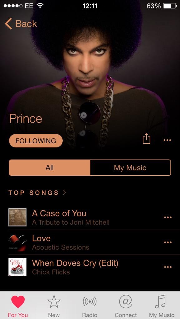 prince apple music